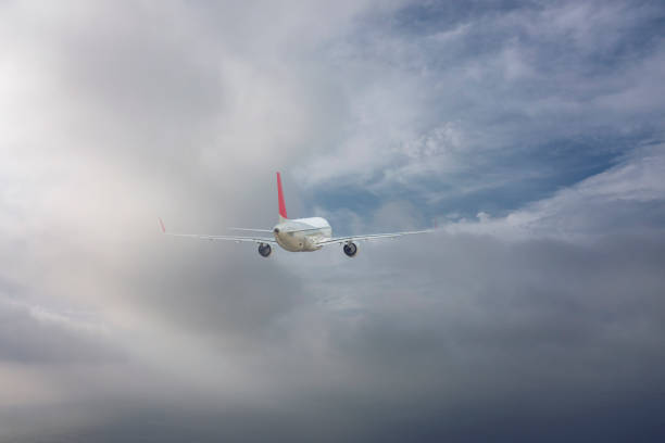 istock Passenger airplane, business trip, travel concept. 1339779844