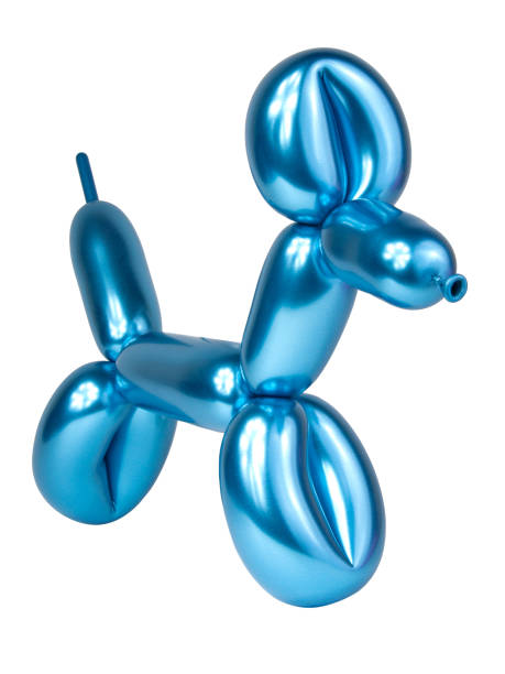 istock Blue bright balloon dog isolated on the white 1339779937