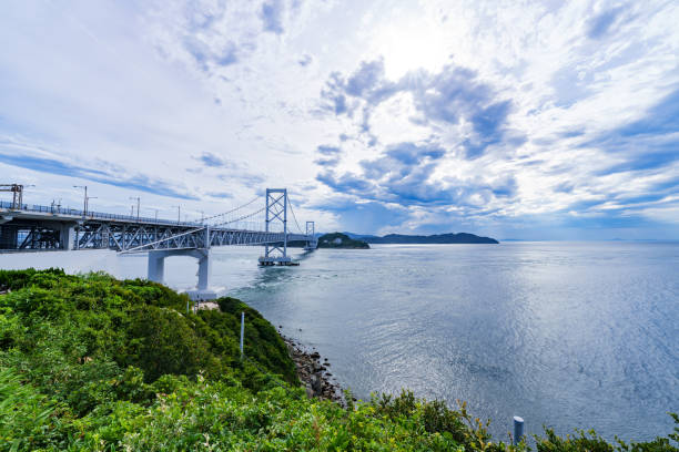 istock Whirlpool and Naruto Kaikyo bridge in Japan 1339783958