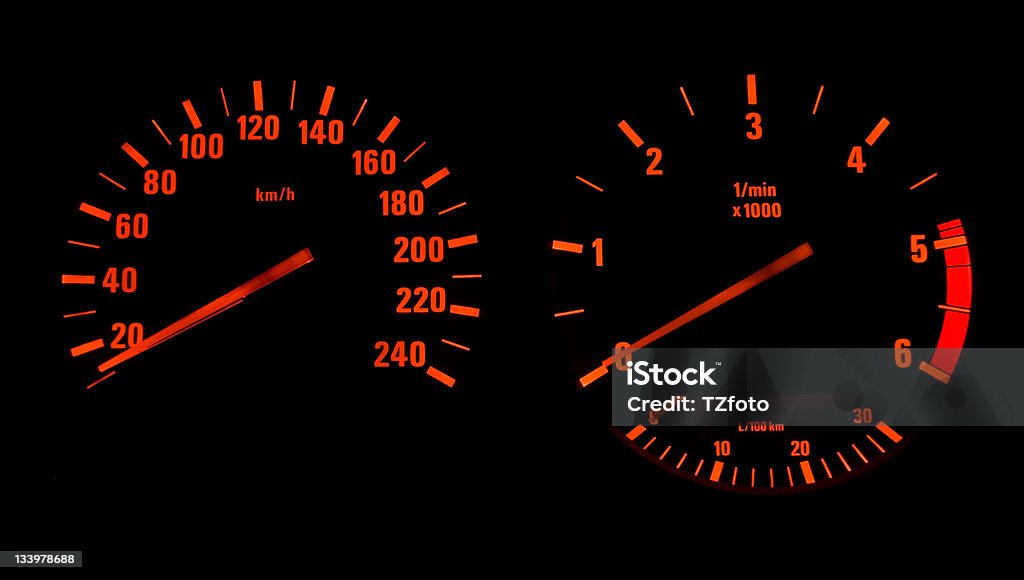 Velocímetro-Tachometer - Royalty-free Abastecer Foto de stock