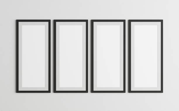 istock 3d render of blank paintings. 1339791166