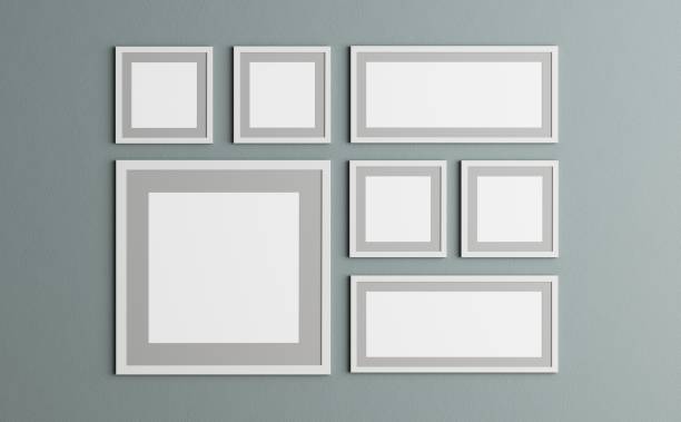 istock 3d render of blank paintings. 1339791173