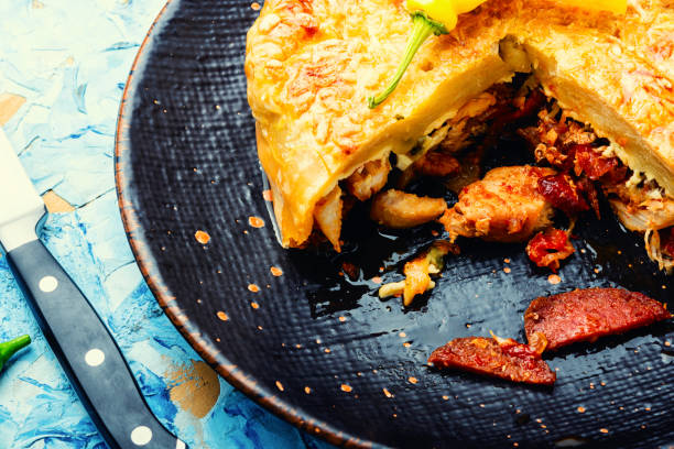 istock Sausage and chicken pie 1339791361