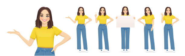 istock Woman in casual style clothes set 1339796558