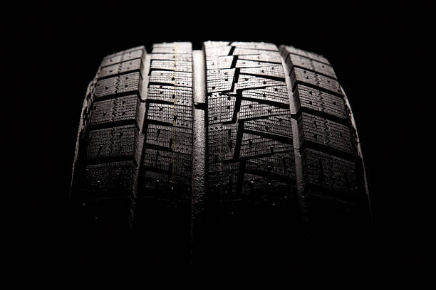 istock Brand new car tyre close-up. 133979795