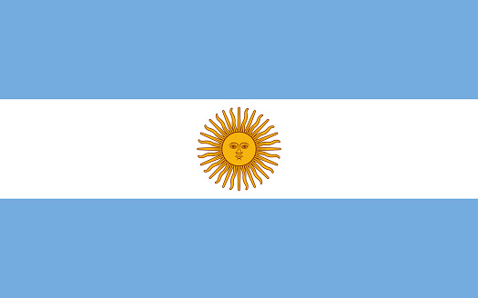 National Flag Argentine Republic, Argentina - vector,