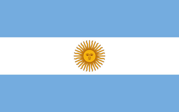 National Flag Argentine Republic, Argentina - vector, National Flag Argentine Republic, Argentina - vector, argentinian flag stock illustrations