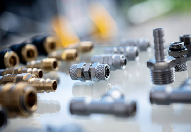 istock Plumbing and fittings on a light background. 1339799000