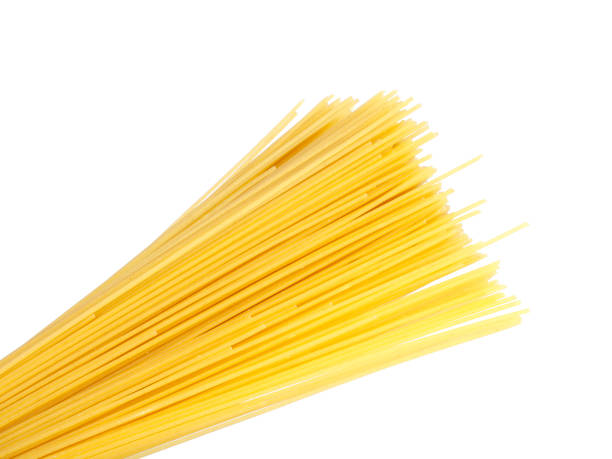 istock Pasta spaghetti dry isolated on the white 1339800000