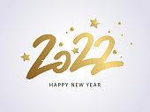 Frohes Neues Jahr 2022. Vektor-Feiertagsillustration mit 2022-Logotext
