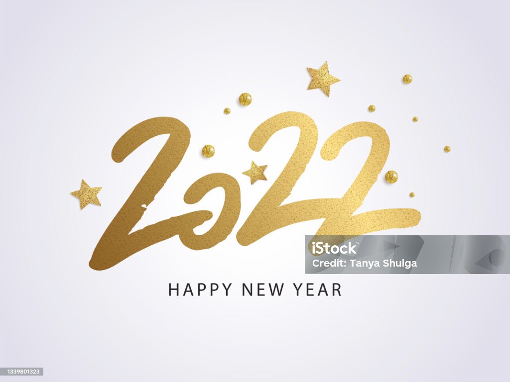 Happy New Year 2022 Vector Holiday Illustration With 2022 Logo Text Stock  Illustration - Download Image Now - iStock