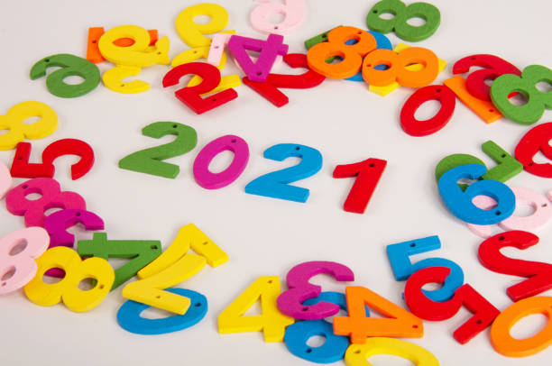istock New 2021 year numbers multicolor isolated on the white 1339801390