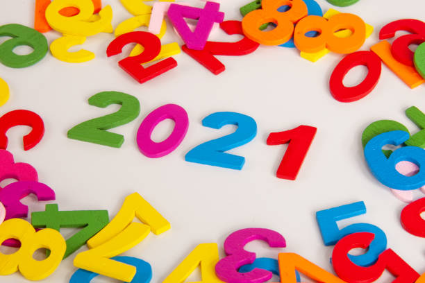 istock New 2021 year numbers multicolor isolated on the white 1339813430