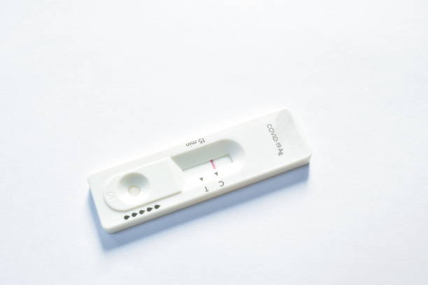 istock antigen test kit for checking COVID-19 or coronavirus with negative result on white background 1339814800