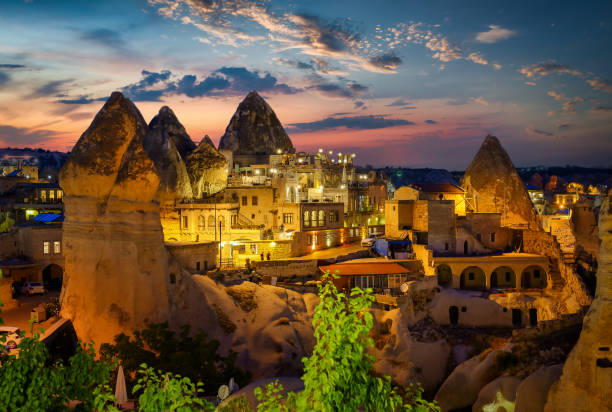 Caves in Goreme stock photo