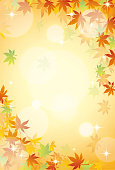 istock Autumn leaves image background material 1339821251