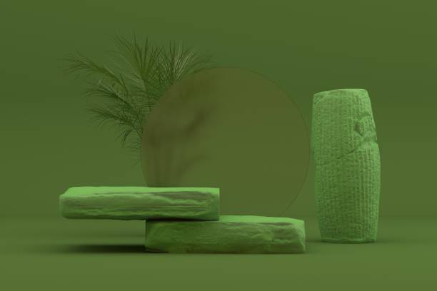 istock Abstract Podium, Rock Stone Platform Minimal Product Presentatiton 1339823516