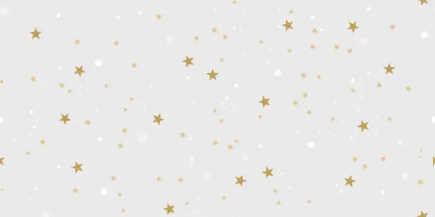 Vector illustration of Stars Seamless Pattern - Pixel Perfect