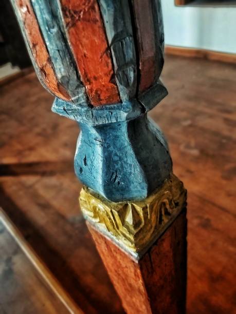 istock Old Wooden Column Detail 03 1339828114