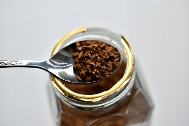 istock Instant freeze-dried coffee from a jar to a spoon 1339832917
