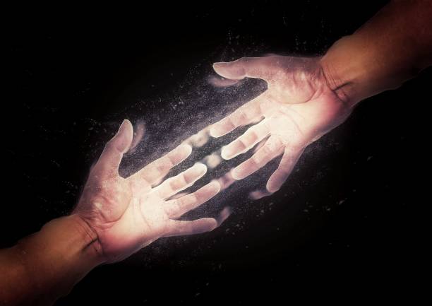 istock Illustration of a gesture reaching out to help 1339833211