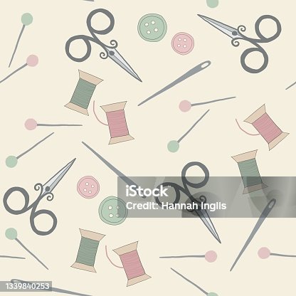 Free Clipart: Scissors and thread | liftarn