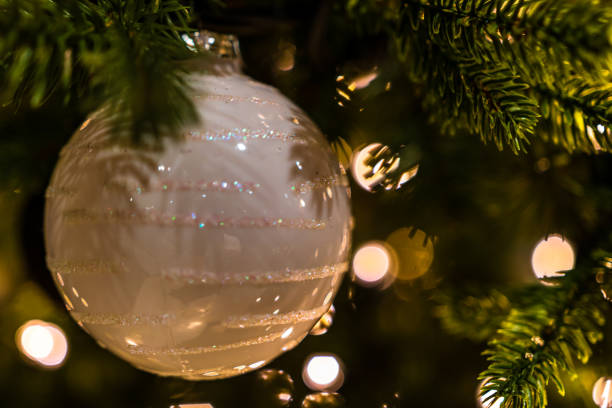 istock Christmas concept with decoration and bokeh ligths background 1339844507