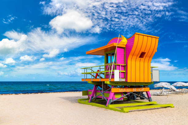 istock Lifeguard tower in Miami Beach 1339847301