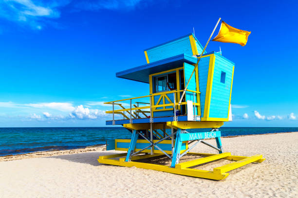 istock Lifeguard tower in Miami Beach 1339847344