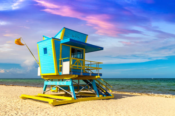 istock Lifeguard tower in Miami Beach 1339847369