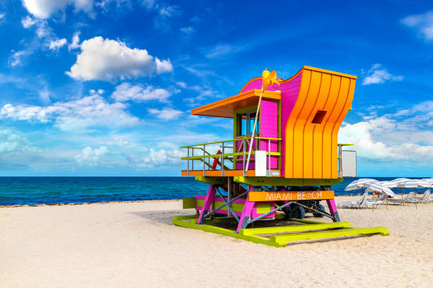 istock Lifeguard tower in Miami Beach 1339847458