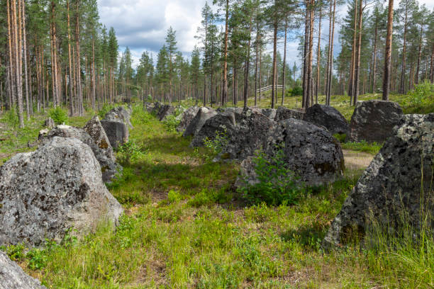 istock Tank barriers from World War II. 1339847485