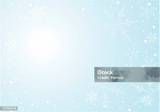 Fond Dhiver Vecteurs libres de droits et plus d'images vectorielles de Bleu clair - Bleu clair, Flocon de neige - Neige, Fond