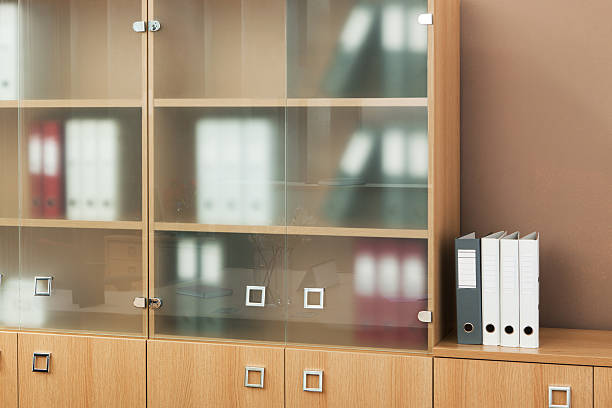 istock bookcase with glass doors 133985132