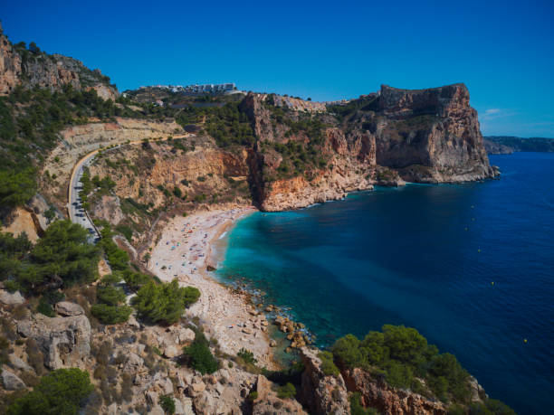 istock Cala Moraig cove aereal view. 1339852974