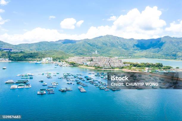 Drone View Of Sam Mun Tsai Village And Ma Shi Chau Special Area In Hong Kong Stock Photo - Download Image Now