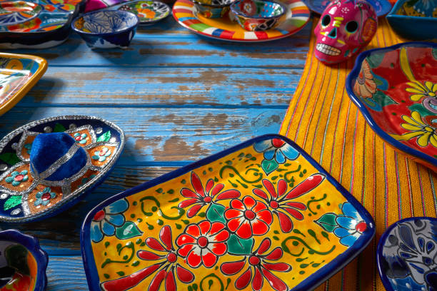 istock Mexican pottery Talavera style of Mexico 1339879355