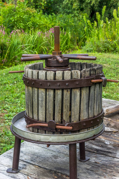 istock vintage wooden wine press 1339879742