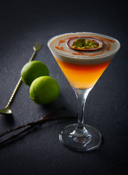 istock Mango cocktail lemon and passion fruit 1339882472