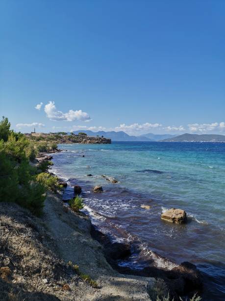 istock Beach in Aegina 1339886645