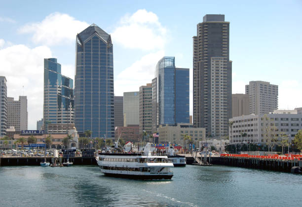 Downtown San Diego with reflection.