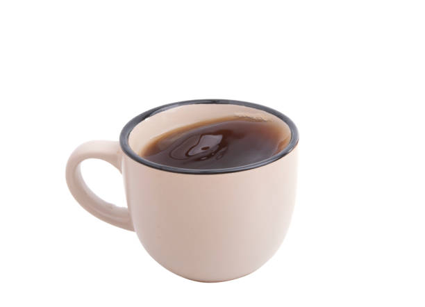 istock cup of coffee isolated on the white. Good breakfast 1339886928