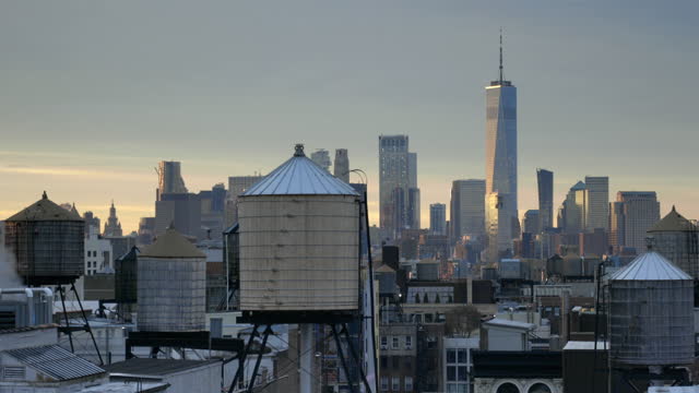 Downtown Manhattan Skyline Sunrise