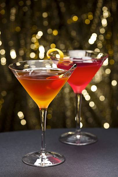 istock Cosmopolitan and Manhattan cocktail nice garnished 133989944