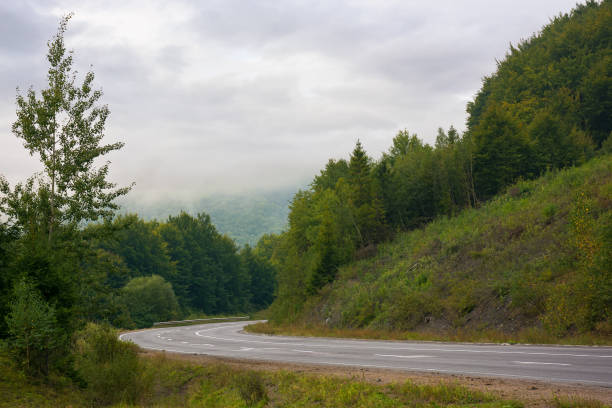 istock asphalt road through mountains on a cloudy day 1339901356