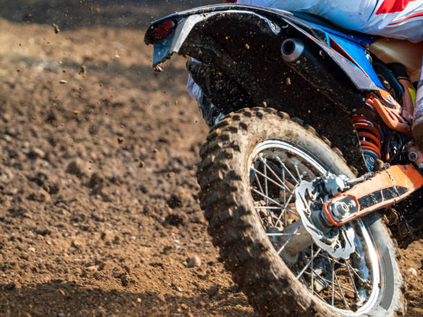 istock Debris on ground on a motocross track 1339902827