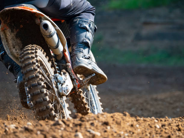 istock Debris on ground on a motocross track 1339903085