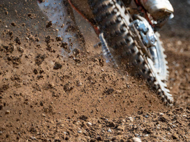 istock Debris on ground on a motocross track 1339903497
