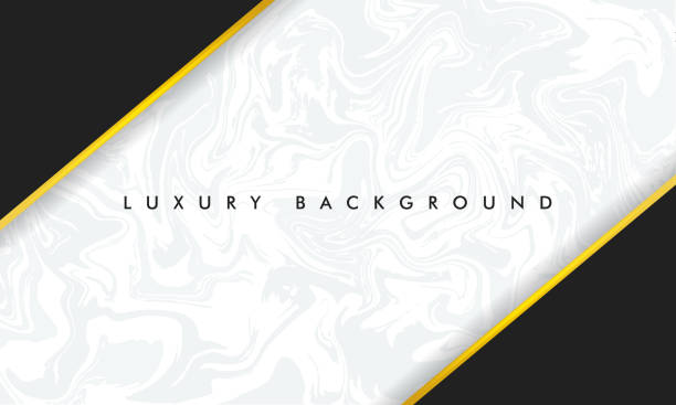 Marble background. Chic design in black and white colors with gold. Use for cover invitation cards, social media or business card. Vector. Marble background. Chic design in black and white colors with gold. Use for cover invitation cards, social media or business card. Vector. Texture of marble included palette and layout. Vector illustration black and gold business cards stock illustrations