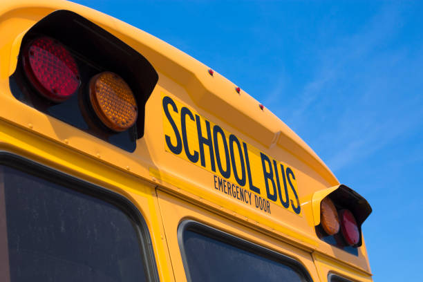 istock Parked school busses waiting for school to be out. 1339927899